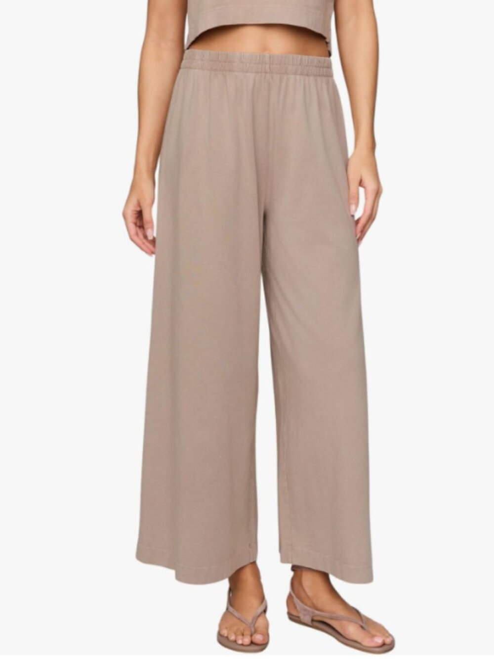 Z SUPPLY Women's Scout Jersey Crop Flare Pants - Size S